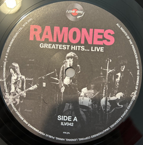 Ramones - Greatest Hits... Live Vinyl LP