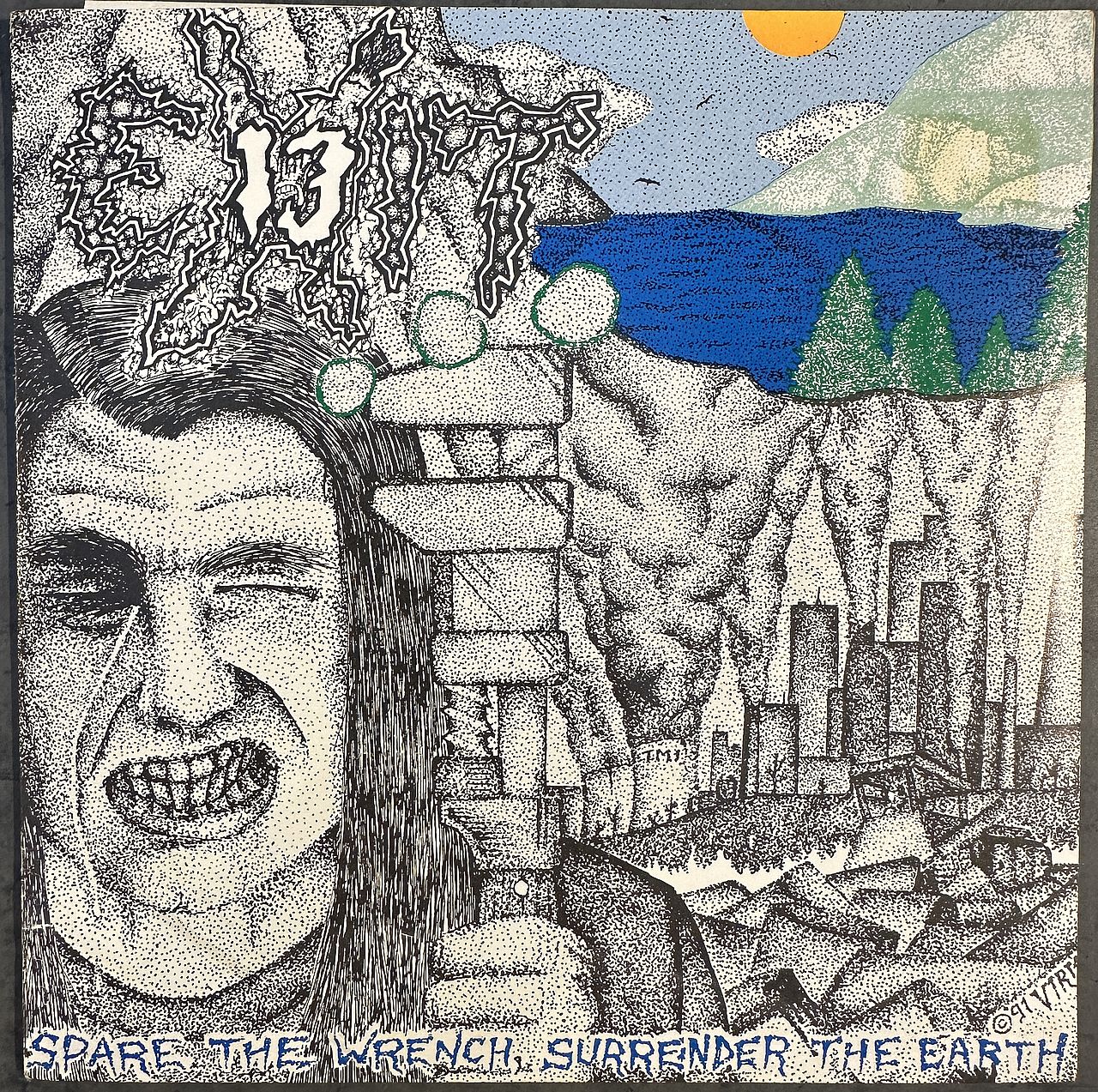 Exit-13 – Spare The Wrench, Surrender The Earth 7" Vinyl EP (Used)