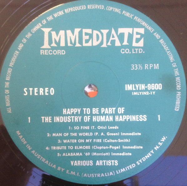 Various Artists - Happy To Be Part Of The Industry Of Human Happiness Vinyl LP (Used)