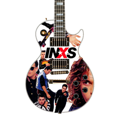 INXS - Band And Logo Miniature Guitar