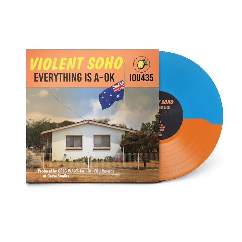 Violent - Everything Is A-Ok Blue/Orange Coloured Vinyl LP