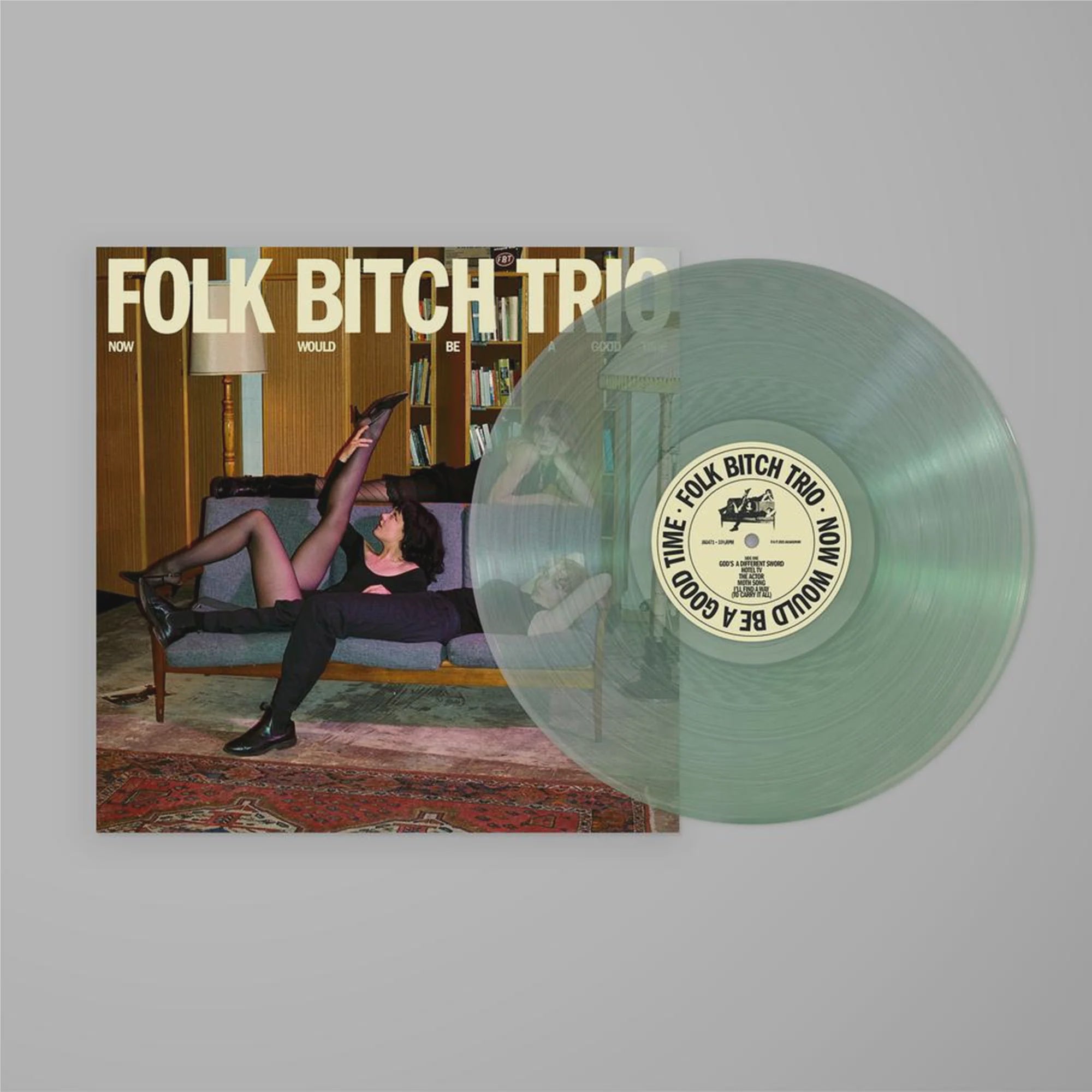 Folk Bitch Trio - Now Would Be A Good Time Coke Bottle Clear Coloured Vinyl LP