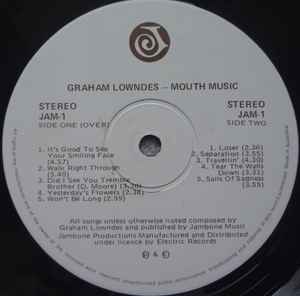 Graham Lowndes - Mouth Music Vinyl LP (Used)