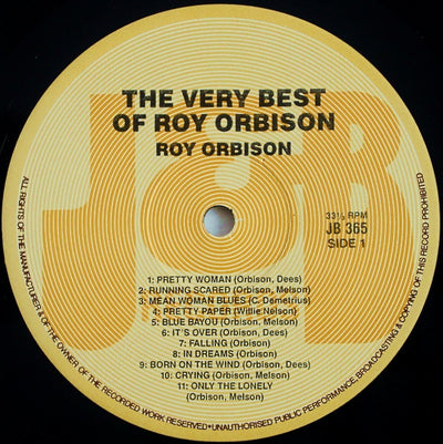 Roy Orbison - Very Best Of Roy Orbison Vinyl LP (Used)