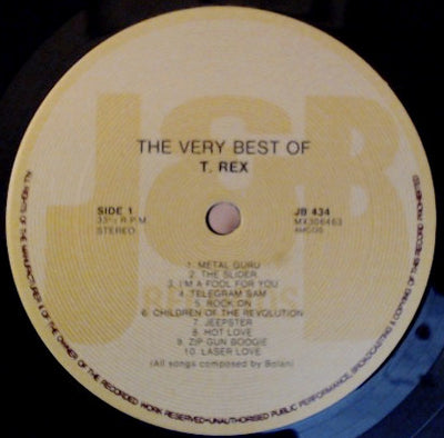 T. Rex & Adam Ant - The Very Best Of Vinyl LP (Used)