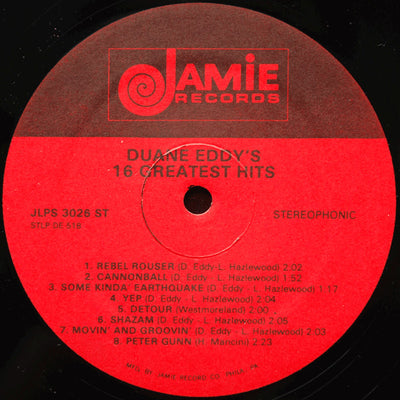 Duane Eddy - Duane Eddy's 16 Greatest Hits Vinyl LP (Used)