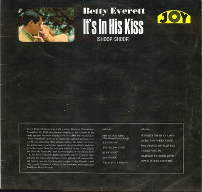 Betty Everett - It's In His Kiss (Shoop Shoop) Vinyl LP (Used)