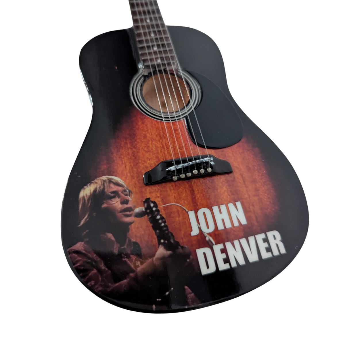 John Denver - Miniature Guitar with Stand & Case