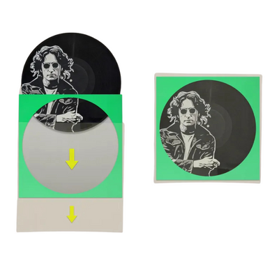 Vinyl Art - John Lennon Spray-Painted Art