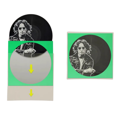 Vinyl Art - John Lennon Spray-Painted Art