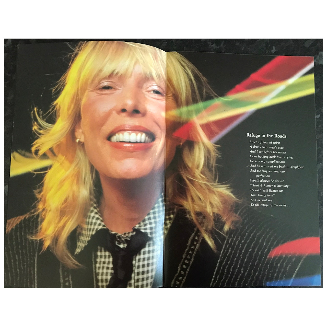 Joni Mitchell Live1983 Concert Phamphlet