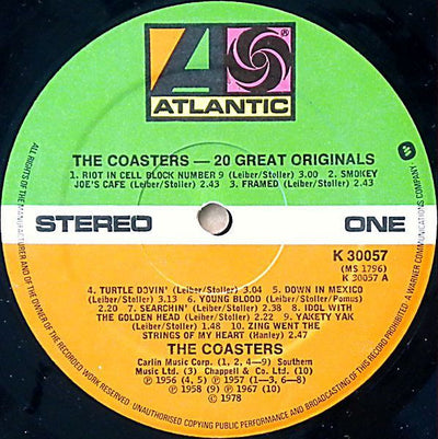 Coasters - 20 Great Originals Vinyl LP (Used)