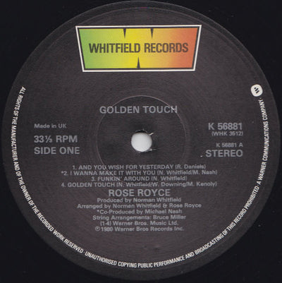 Rose Royce - Golden Touch Vinyl LP (Used)