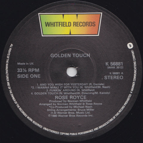 Rose Royce - Golden Touch Vinyl LP (Used)