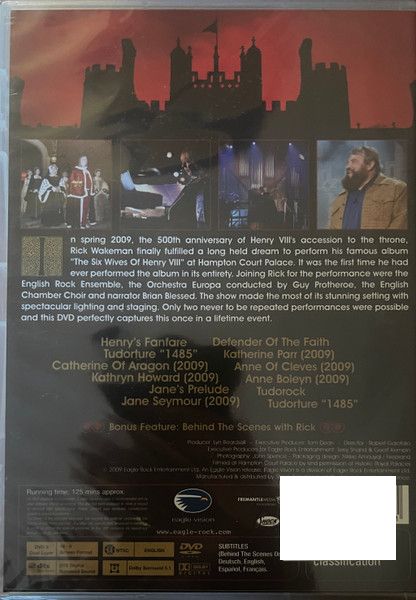Rick Wakeman – The Six Wives Of Henry VIII (Live At Hampton Court Palace) DVD