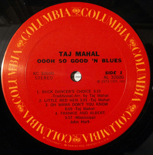 Taj Mahal - Oooh So Good 'N Blues Vinyl LP (Used)
