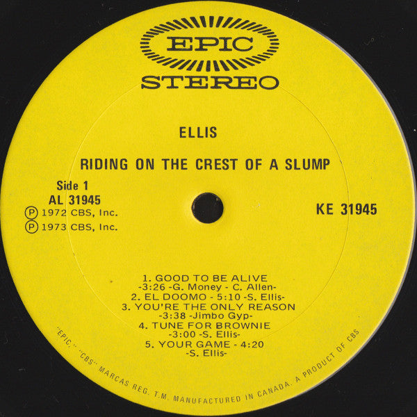 Ellis - Riding On The Crest Of A Slump Vinyl LP (Used)