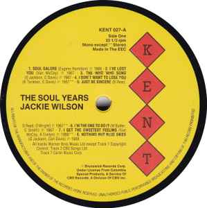 Jackie Wilson - The Soul Years Vinyl LP (Used)