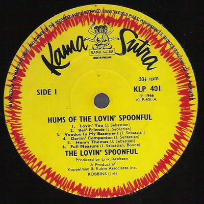 Lovin' Spoonful - Hums Of The Lovin' Spoonful Vinyl LP (Used)