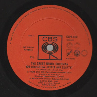 Benny Goodman - The Great Benny Goodman Vinyl LP (Used)