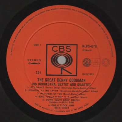 Benny Goodman - The Great Benny Goodman Vinyl LP (Used)