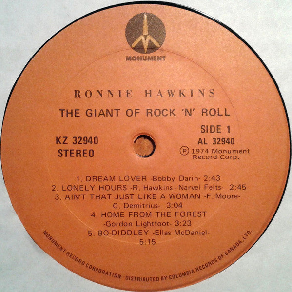 Ronnie Hawkins - The Giant Of Rock 'N' Roll Vinyl LP (Used)