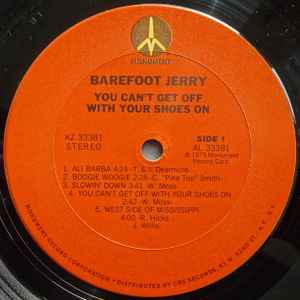 Barefoot Jerry - You Can't Get Off With Your Shoes On Vinyl LP (Used)