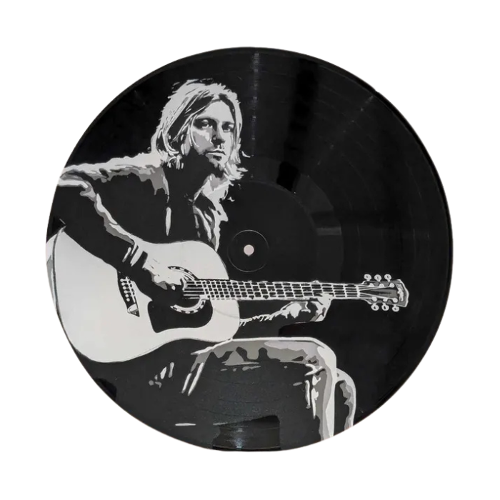 Vinyl Art - Kurt Cobain Spray-Painted Art