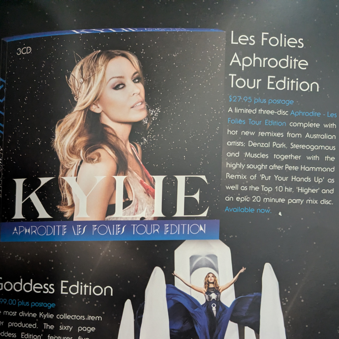 Kylie Minogue - Aphrodite Les Folies 2011 Official Tour Program