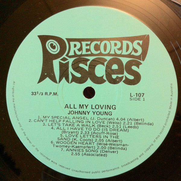 Johnny Young - All My Loving Vinyl LP (Used)