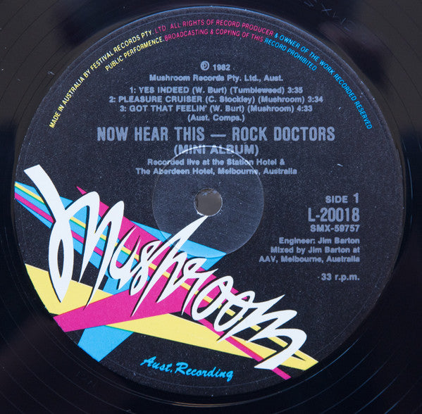 Rock Doctors - Now Hear This! Vinyl LP (Used)