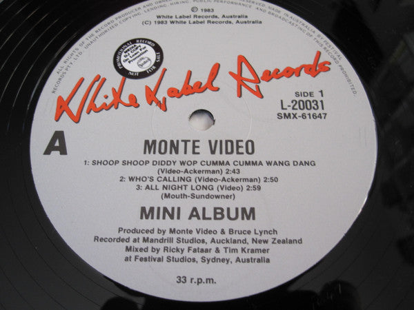 Monte Video & Cassettes - Monte Video 12" Vinyl Mini-Album (Used)