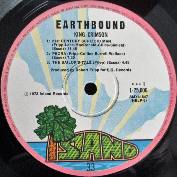 King Crimson - Earthbound Vinyl LP (Used)