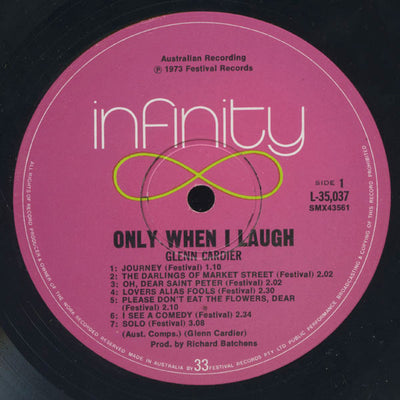 Glenn Cardier - Only When I Laugh Vinyl LP (Used)