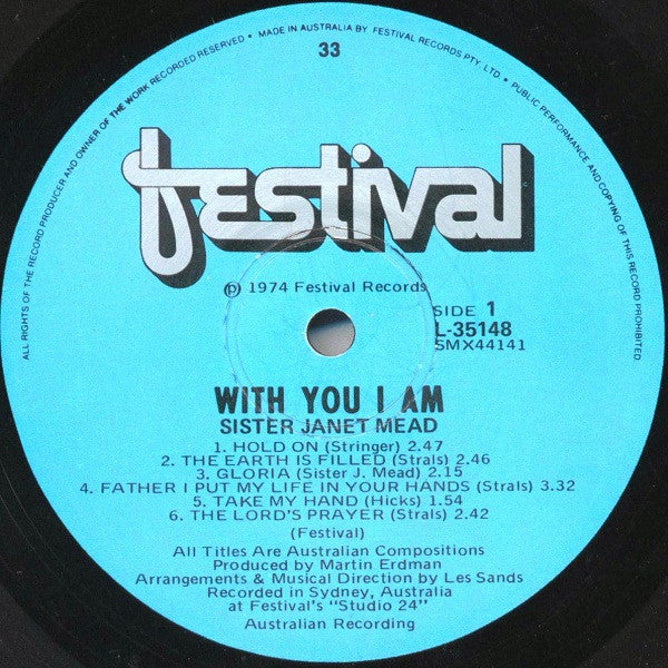 Sister Janet Mead - With You I Am Vinyl LP (Used)