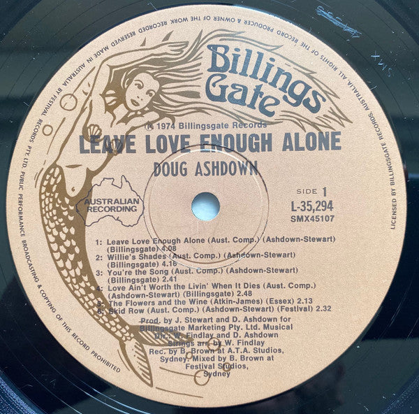 Doug Ashdown - Leave Love Enough Alone Vinyl LP (Used)