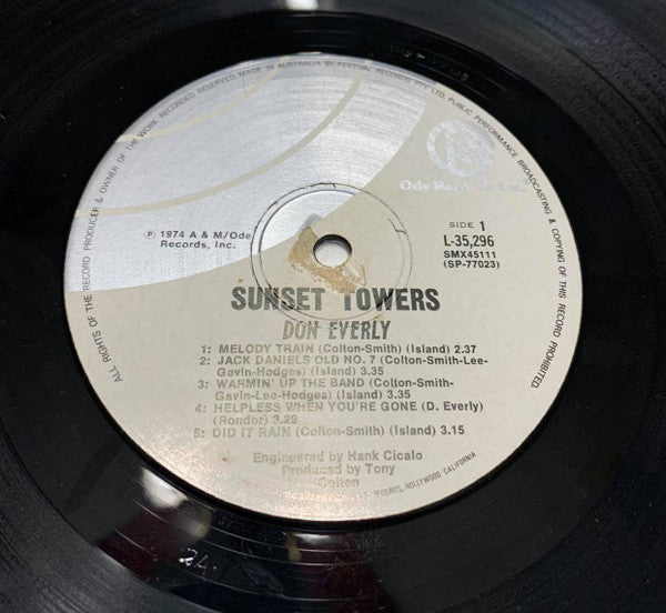 Don Everly - Sunset Towers Vinyl LP (Used)