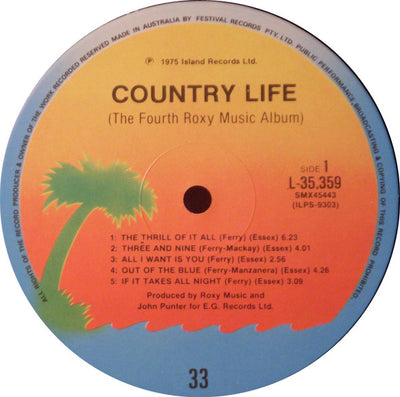Roxy Music - Country Life Vinyl LP (Used)