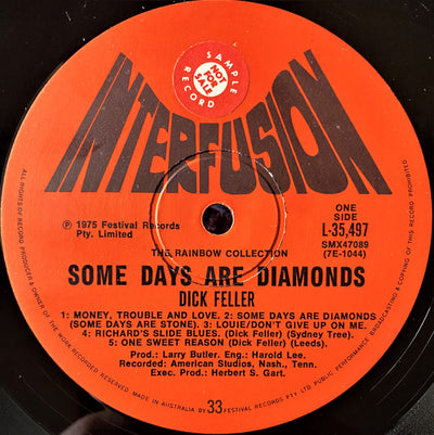 Dick Feller - Some Days Are Diamonds Vinyl LP (Used)