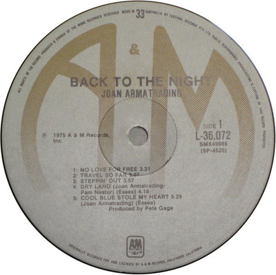 Joan Armatrading - Back To The Night Vinyl LP (Used)