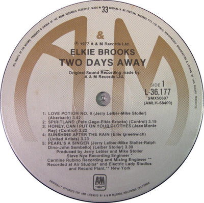 Elkie Brooks - Two Days Away Vinyl LP (Used)