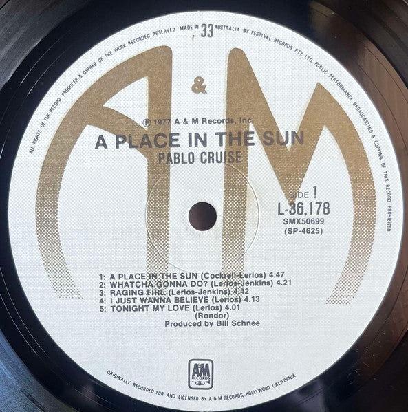 Pablo Cruise - A Place In The Sun Vinyl LP (Used)