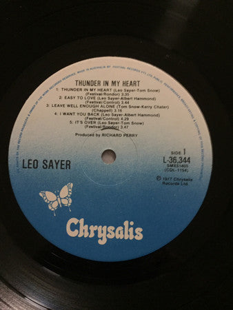 Leo Sayer - Thunder In My Heart Vinyl LP (Used)