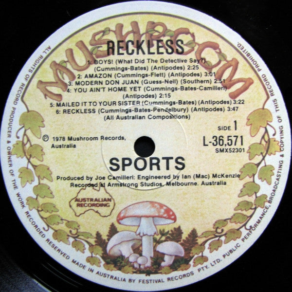 Sports - Reckless Vinyl LP (Used)
