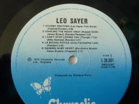 Leo Sayer - Leo Sayer Vinyl LP (Used)