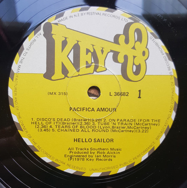Hello Sailor - Pacifica Amour Vinyl LP (Used)