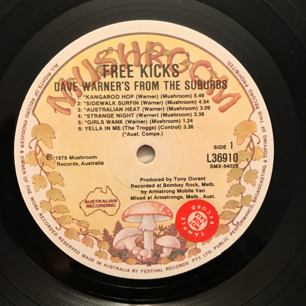 Dave Warner's From The Suburbs - Free Kicks Vinyl LP (Used)