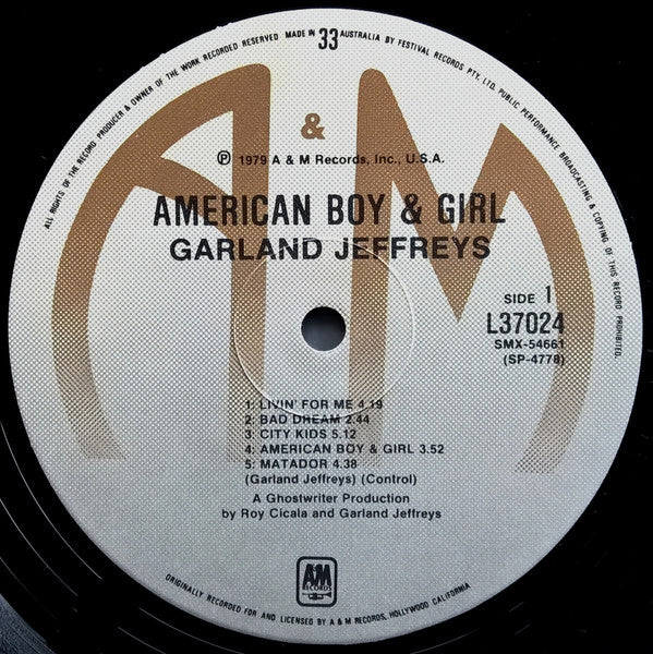 Garland Jeffreys - American Boy & Girl Vinyl LP (Used)
