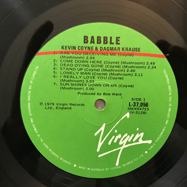 Kevin Coyne & Dagmar Krause - Babble Vinyl LP (Used)