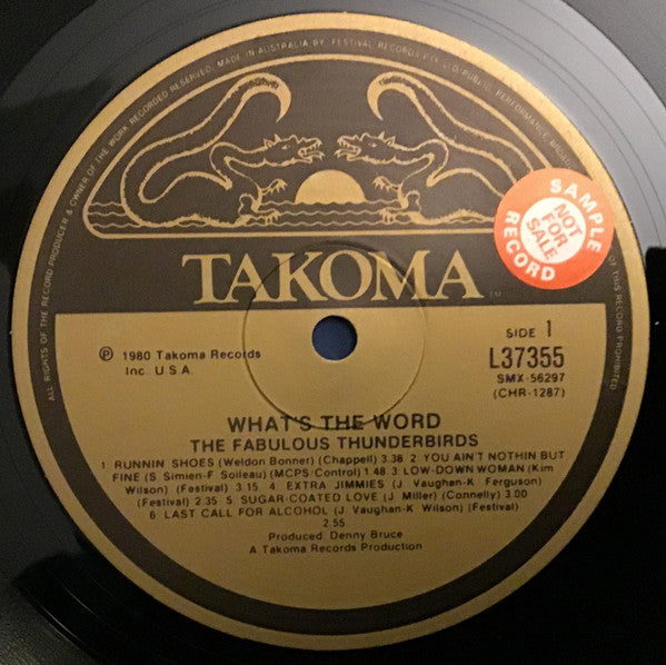Fabulous Thunderbirds - What's The Word Vinyl LP (Used)
